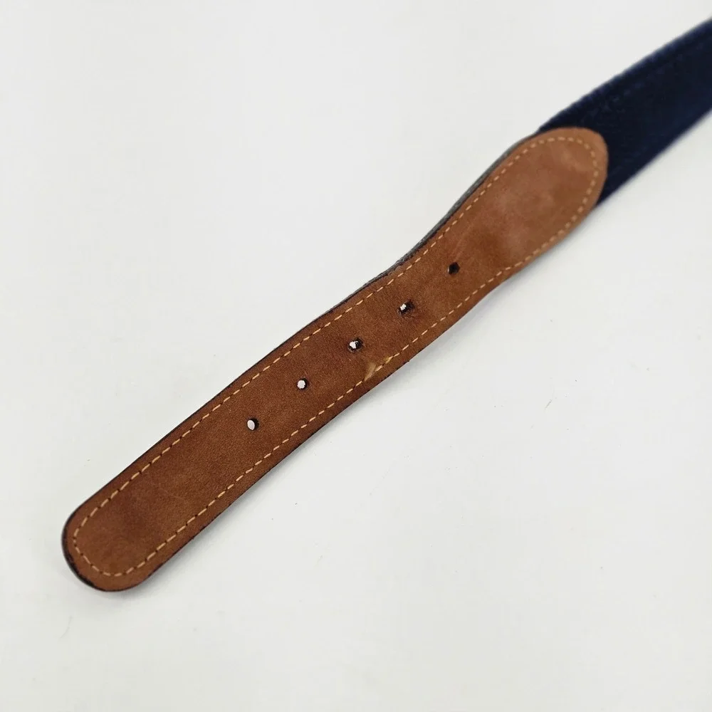 Zep-Pro Men's Tan Leather Embroidered Marlin Fishing Belt Brass Buckle USA 38